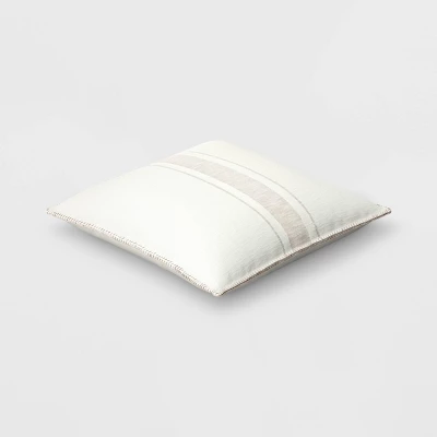 Oversized Placed Striped Square Throw Pillow - Threshold⢠- Image 2