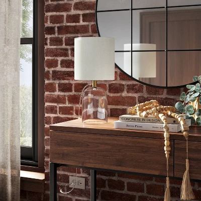 Glass Cylinder Mini Table Lamp With Open Base Clear - Threshold⢠- Image 2