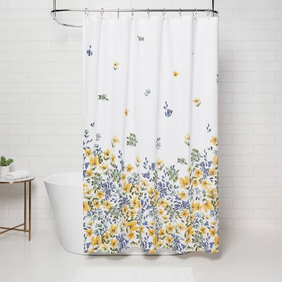 Floral Print Shower Curtain Gold Medal - Thresholdâ˘