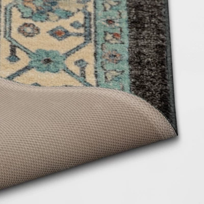 Distressed Geometric Tufted Area Rug Green - Threshold⢠- Image 3