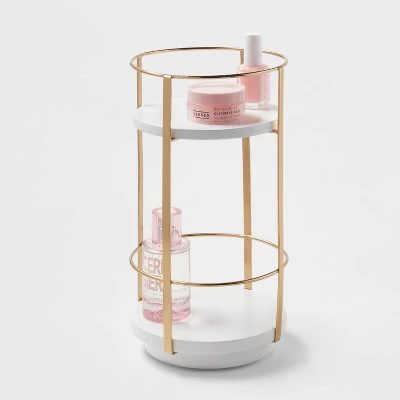 10" X 5.7" Round Metal Countertop Turntable Brass - Brightroom⢠- Image 3