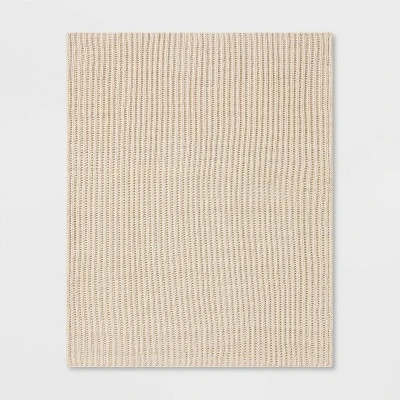 Chunky Knit Reversible Throw Blanket - Threshold⢠- Image 5