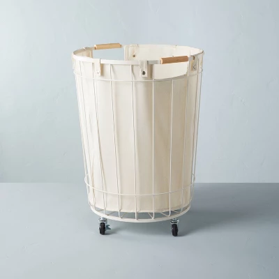 Wire & Fabric Laundry Hamper Sour Cream - Hearth & Hand⢠With Magnolia - Image 5