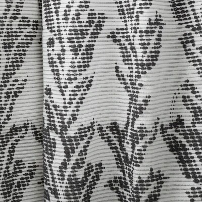 1pc 50"x84" Light Filtering Limu-Limu Leaf Jacquard Curtain Panel Gray - Opalhouse™ Designed With Jungalow™ - Image 3