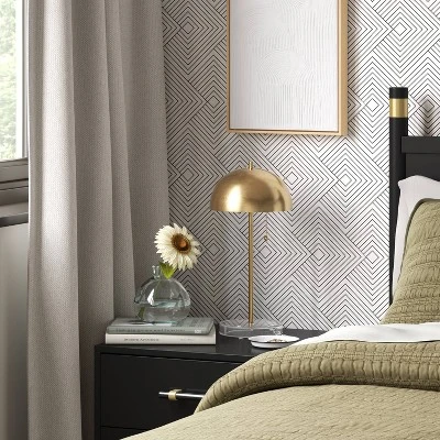 Dome Table Lamp With Acrylic Base Brass - Threshold⢠- Image 2