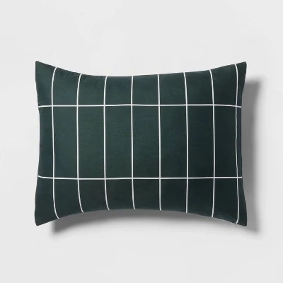 Grid Print Microfiber Reversible Comforter & Sheet Set Dark Green - Room Essentials⢠- Image 7