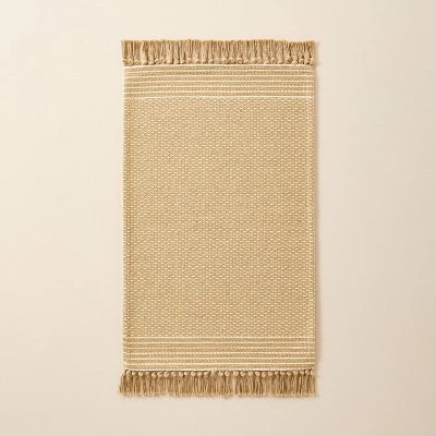 Patterned Border Stripe Area Rug Khaki - Hearth & Hand⢠With Magnolia - Image 5