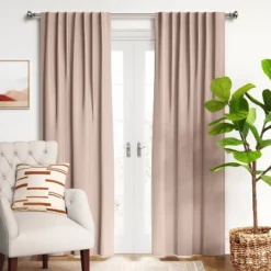 1pc Blackout Velvet Window Curtain Panel - Thresholdâ˘
