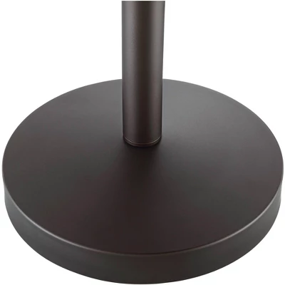 Franklin Iron Works Warwick Industrial Torchiere Floor Lamp With Side Lights 71 1/2" Tall Tiger Bronze LED Clear Seedy Glass For Living Room Reading - Image 5