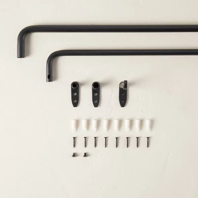 French Return Curtain Rod Matte Black - Hearth & Hand⢠With Magnolia - Image 3