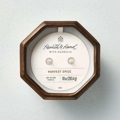 Octagonal Ceramic Harvest Spice Fall Jar Candle Metallic Bronze - Hearth & Hand⢠With Magnolia - Image 2