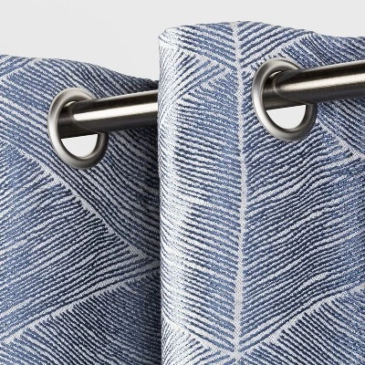 1pc Blackout Modern Stroke Window Curtain Panel - Project 62â˘