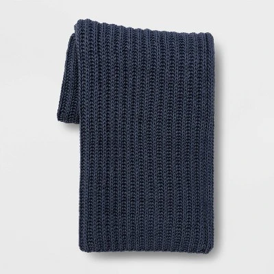 Chunky Knit Reversible Throw Blanket - Threshold⢠- Image 9