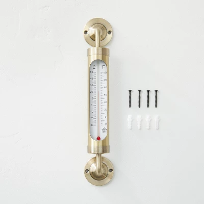 Brass Outdoor Weather Thermometer - Hearth & Hand⢠With Magnolia - Image 2