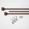Wood Knob Curtain Rod - Threshold