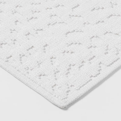 20"x32" Snow Leopard Bath Mat White - Threshold⢠- Image 2
