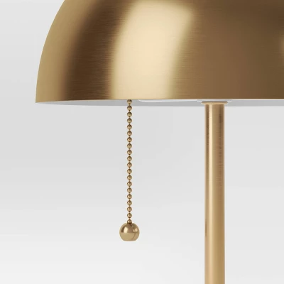 Dome Table Lamp With Acrylic Base Brass - Threshold⢠- Image 3