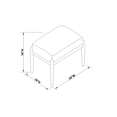 Boucle Upholstered Wood Ottoman - Hearth & Hand⢠With Magnolia - Image 7