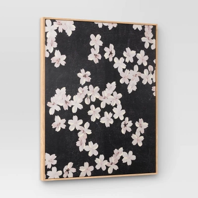 30" X 36" Ditsy Floral Framed Canvas Natural - Threshold⢠- Image 2