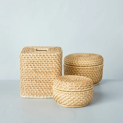 Woven Basket With Lid Natural - Hearth & Hand⢠With Magnolia - Image 2