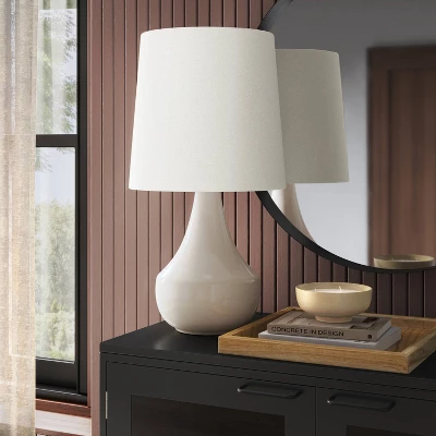Montreal Wren Assembled Table Lamp White - Threshold⢠- Image 2
