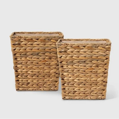 Light Weave Wastebasket Natural - Threshold⢠- Image 5