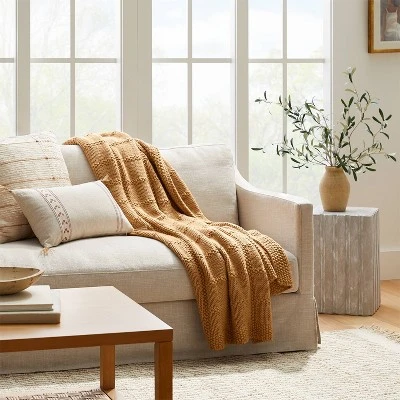 Grid Knit Throw Blanket - Threshold⢠Designed With Studio McGee