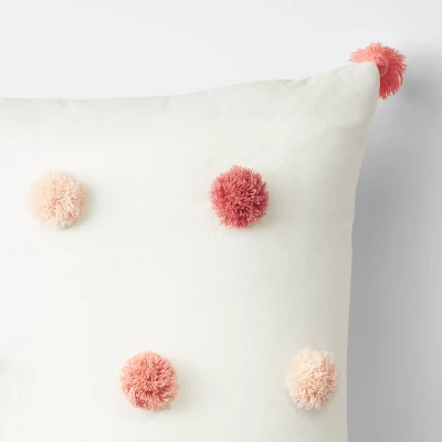 Square Tassel Kids' Throw Pillow Pink - Pillowfortâ˘