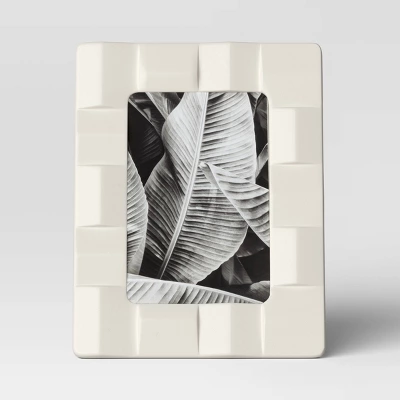 Stoneware Table Frame Matte Cream - Threshold⢠- Image 2