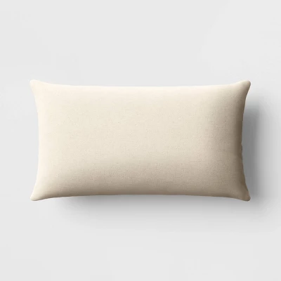 Oversized Stitched Lumbar Throw Pillow Neutral - Threshold⢠- Image 4