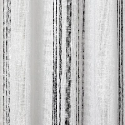 Vertical Stripe Curtain Sheer Gray/Cream - Hearth & Hand⢠With Magnolia - Image 4