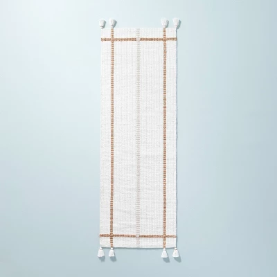 Bold Cross Stripes Tassel Rug Cream/Tan - Hearth & Hand⢠With Magnolia - Image 4