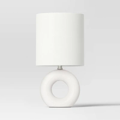 Abstract Ceramic Mini Table Lamp White - Threshold⢠- Image 4