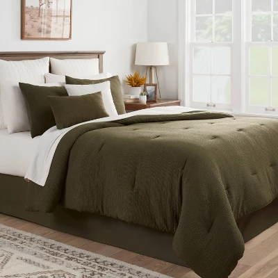 12pc Micro Texture Comforter & Sheet Bedding Set - Thresholdâ˘