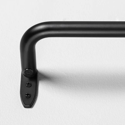French Return Curtain Rod Matte Black - Hearth & Hand⢠With Magnolia - Image 5