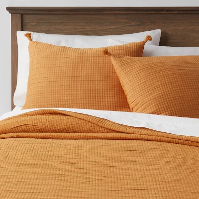 Double Cloth Quilt Sham - Thresholdâ˘