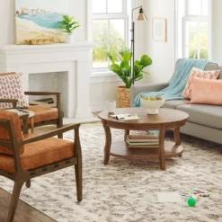 9'x12' Cashmere Geo Rug Gray - Thresholdâ˘