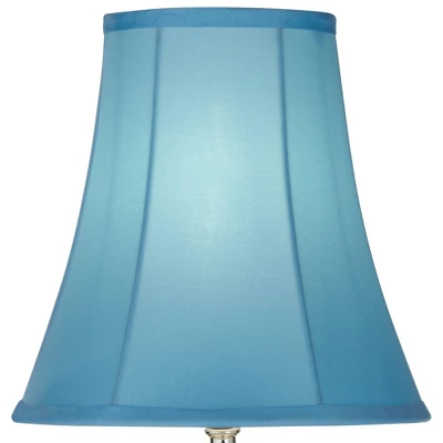 360 Lighting Bohemian Country Cottage Accent Table Lamp 21" High Teal Blue Stacked Glass For Bedroom Living Room Bedside Nightstand Office Kids Family - Image 2