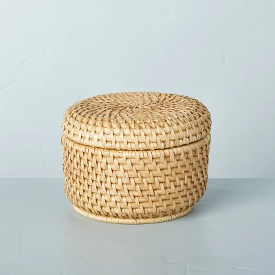 Woven Basket With Lid Natural - Hearth & Hand⢠With Magnolia - Image 5