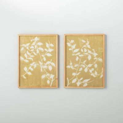 (Set Of 2) 18"x24" Honeysuckle Print Framed Wall Art - Hearth & Hand⢠With Magnolia - Image 4
