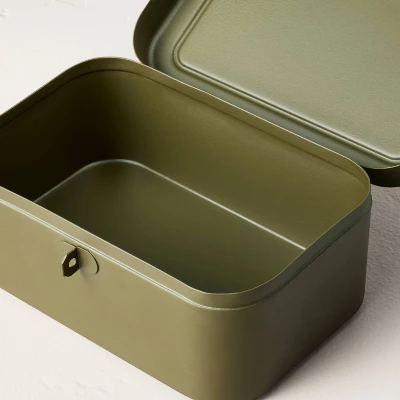 Decorative Metal Storage Box Green - Hearth & Hand⢠With Magnolia - Image 3