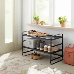 2 Tier Shoe Rack Metal Mesh - Brightroomâ˘