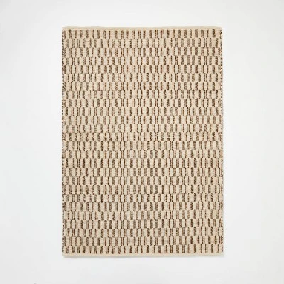 Checkered Stripe Rug Brown - Threshold⢠Designed With Studio McGee - Image 5