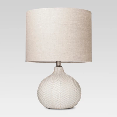 Textured Ceramic Accent Lamp Cream - Threshold - Image 7