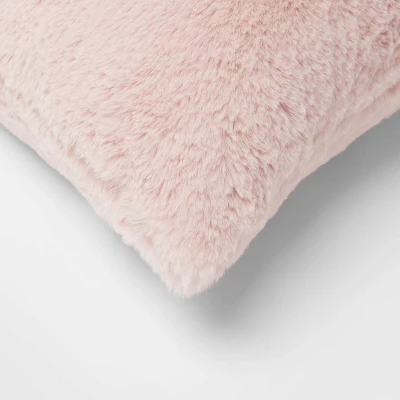 Faux Rabbit Fur Throw Pillow - Threshold⢠- Image 3