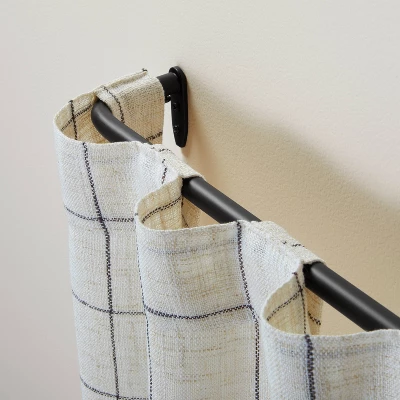 French Return Curtain Rod Matte Black - Hearth & Hand⢠With Magnolia