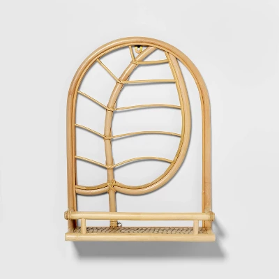 Rattan Arch Leaf Kids' Shelf - Pillowfort⢠- Image 2