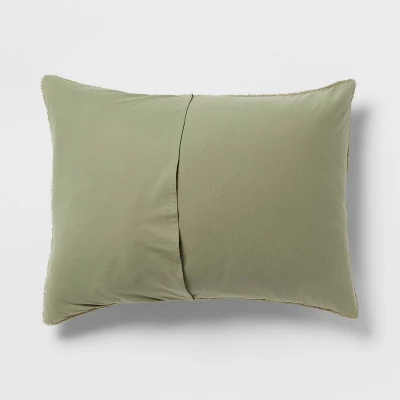 3pc Full/Queen Traditional Cozy Chenille Comforter And Sham Set Green - Threshold⢠- Image 4