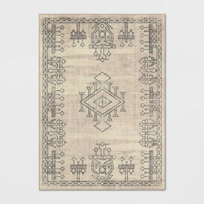 Hancock Distressed Center Motif Rug Beige - Threshold⢠- Image 5