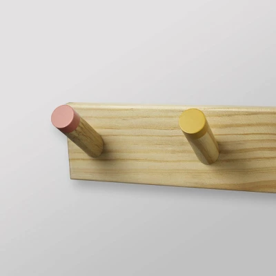 Painted Kids' Wood Hooks - Pillowfort⢠- Image 2